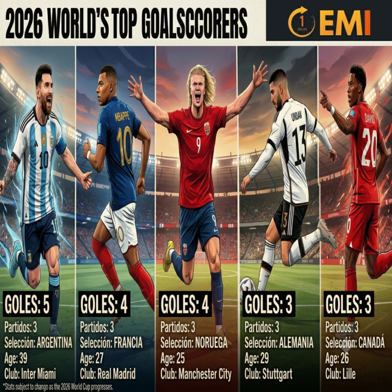 Batalla colosal por la Bota de Oro: Así marcha la tabla de goleadores del Mundial 2026