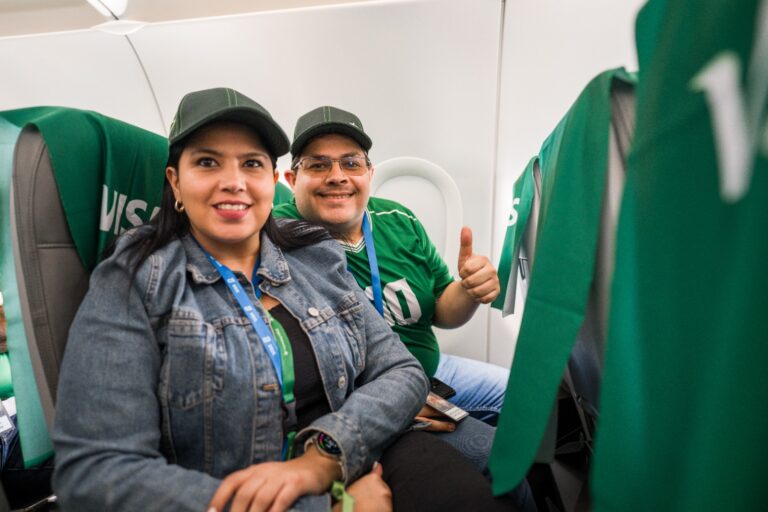 Grupo Promerica lleva a sus clientes a Dallas en el segundo vuelo privado de Experiencias Promerica para vivir la Copa Mundial de la FIFA 2026™, gracias a Visa